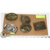 Image 1 : LOT OF 5 OIL AND GAS BELT BUCKLES