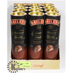 CASE OF 12 BAILEY'S HAZELNUT IRISH CREAM TRUFFLES