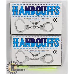 TWO HANDCUFFS WITH KEYS