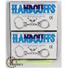 Image 1 : TWO HANDCUFFS WITH KEYS