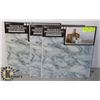 Image 1 : LOT OF NEW 6 PCS  PEEL AND STICK TILES, MARBLE