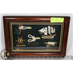 NAUTICAL SHADOW BOX WALL DISPLAY