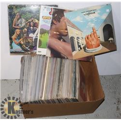 BOX OF 96 VINYL RECORDS - DANCE/DJ/ROCK/JAZZ/BLUES