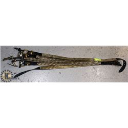 GOLD STUDDED PUNK BELTS LOT OF 6