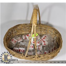 BASKET OF NEW CANADIAN KEYCHAINS