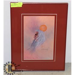 NATIVE CANADIAN ARTWORK BY: N. NONOOCH  14" X 18"