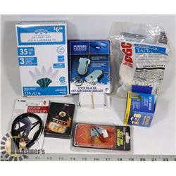 BOX OF ALL NEW ITEMS. NEW LEE VALLEY LED LIGHT