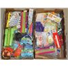 Image 1 : TWO FLATS OF ASSORTED PARTY SUPPLIES