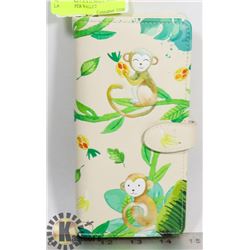 NEW MONKEY IN A JUNGLE SCENE LARGE ZIPPER WALLET