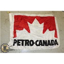 VINTAGE PETRO CANADA GAS STATION FLAG