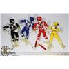 Image 1 : SET OF VINTAGE POWER RANGERS ACTION FIGURES