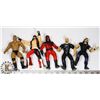 Image 1 : BAG OF WRESTLING FIGURES ROCK STONE COLD TAKER