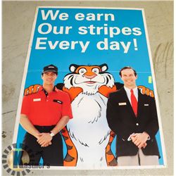 64" X 44" ESSO TIGER OIL CAN AD 2 SIDED