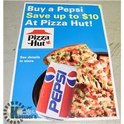 64" X 44" PEPSI AD 2 SIDED