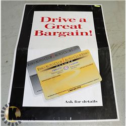 64" X 44" ESSO GAS PUMP SIGN 2 SIDED AD