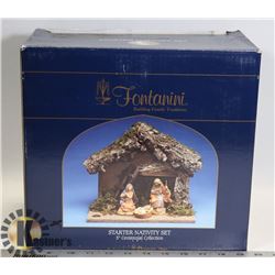 FONTANINI NATIVITY SET. BRAND NEW, NEVER OPENED.