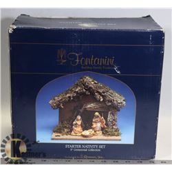 FONTANINI NATIVITY SET. BRAND NEW, NEVER OPENED.