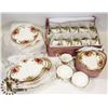 Image 1 : ROYAL ALBERT CHINA SET. OLD COUNTRY ROSE PATTERN.