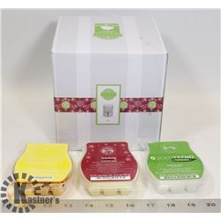 SCENTSY "TWEET" WALL WARMER 2 BARS 1 SCENT PACK