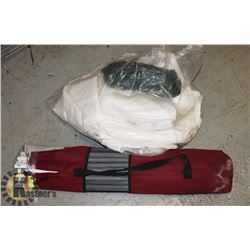 COLEMAN PARTY TENT. VINYL CLEAR WINDOWS.