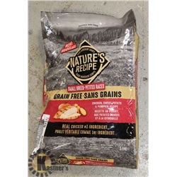 BAG OF NATURES RECIPE DOG FOOD