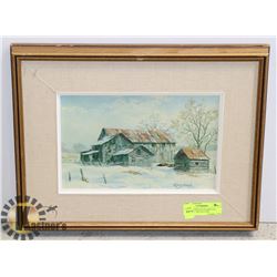 JAMES KEIRSTEAD FRAMED OIL PAINTING- "MCCALLUMS