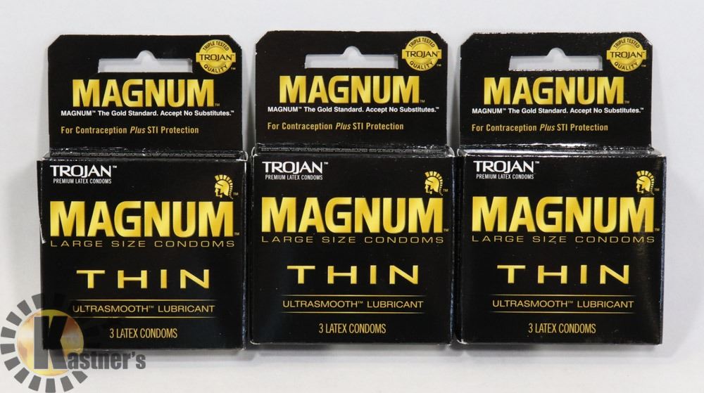 TROJAN MAGNUM THIN LATEX CONDOMS SIZE LARGE