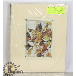 6 FLOWER FAIRIES PRINTS. MATTED - READY TO FRAME