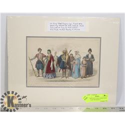 10 VERY RAYE STEEL ENGRAVINGS 'RACES OF THE WORLD-