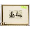 Image 1 : FRAMED ORIG. SIGNED ETCHING C. 1920 - TOWER BRIDGE