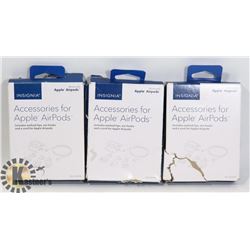 3 SETS OF ACCESSORIES FOR APPLE AIRPODS