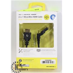 NEW 2 IN 1 MICRO/MINI HDMI  CABLE