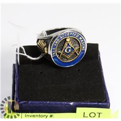 MENS MASONIC RING SIZE 11