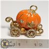 Image 1 : VINTAGE CRYSTAL PUMPKIN CINDERELLA COACH PENDANT