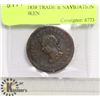 Image 1 : CANADA 1838 TRADE & NAVIGATION PENNY TOKEN