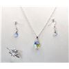 Image 1 : 15)  SET OF CLEAR SWAROVSKI CRYSTAL DROP