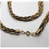 Image 2 : 13)  GOLD TONE MULTI STRAND 28" BRAIDED