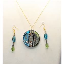 18)  ROUND 1.5"  DIAMETER MURANO GLASS