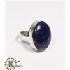 Image 1 : #53-LAPIS LAZULI GEMSTONE RING SIZE 7