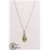 Image 1 : #181-PERIDOT PENDANT & NECKLACE