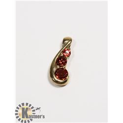 #133-RED GARNET PENDANT