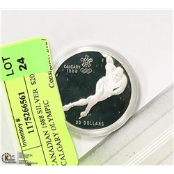 CANADIAN 1988 SILVER  $20 COIN CALGARY OLYMPIC