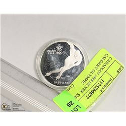 CANADIAN 1988 SILVER  $20 COIN CALGARY OLYMPIC
