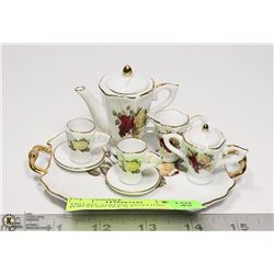 VINTAGE ADELINE MINIATURE PORCELAIN TEA SET