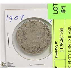 1907 FIFTY CENT SILVER COIN
