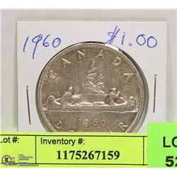 1960 ONE DOLLAR SILVER COIN