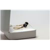 Image 3 : 7) 10KT YELLOW GOLD BLACK DIAMOND DROP EARRINGS