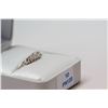 Image 2 : 10) 14KT WHITE GOLD VINTAGE DIAMOND RING, SIZE 7.5