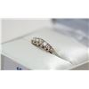 Image 3 : 10) 14KT WHITE GOLD VINTAGE DIAMOND RING, SIZE 7.5