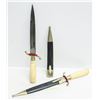 Image 1 : PAIR OF BONE HANDLED DAGGERS. 12"